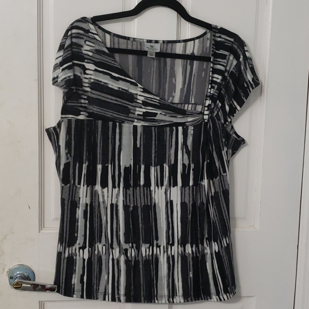 Womans Worthington Pettie Stretch Blouse Sz XL